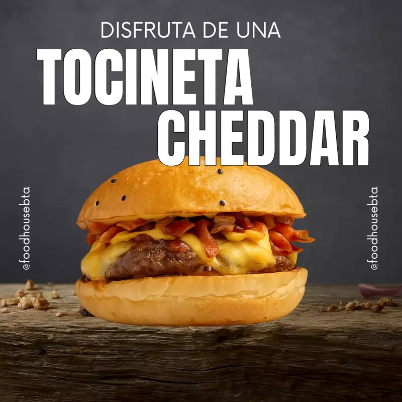 Hamburguesa Tocineta Cheddar