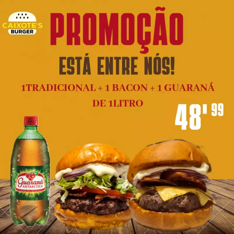 caixote bacon+ tradicional+ 1 litro