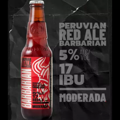 PERUVIAM RED ALE BARBARIAN CERVEZA ARTESANAL