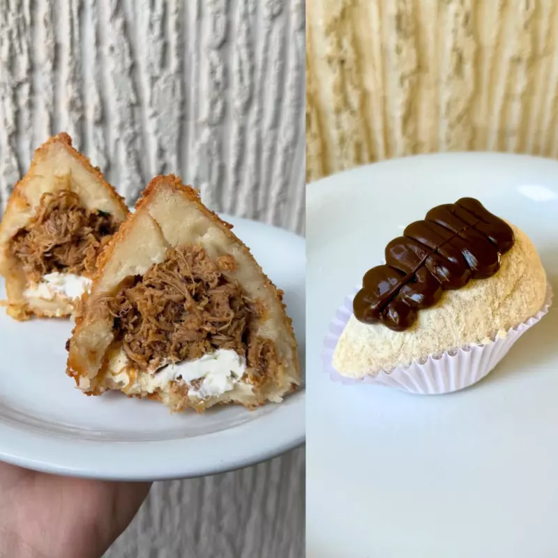 COXINHA FRALDINHA + COXINHA MORANGO