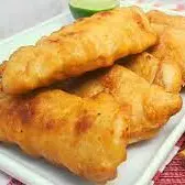 Filé de pescada branca empanada-M. F