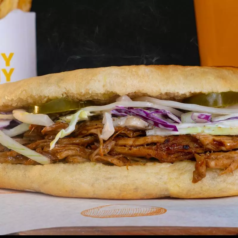 Torta pulled pork