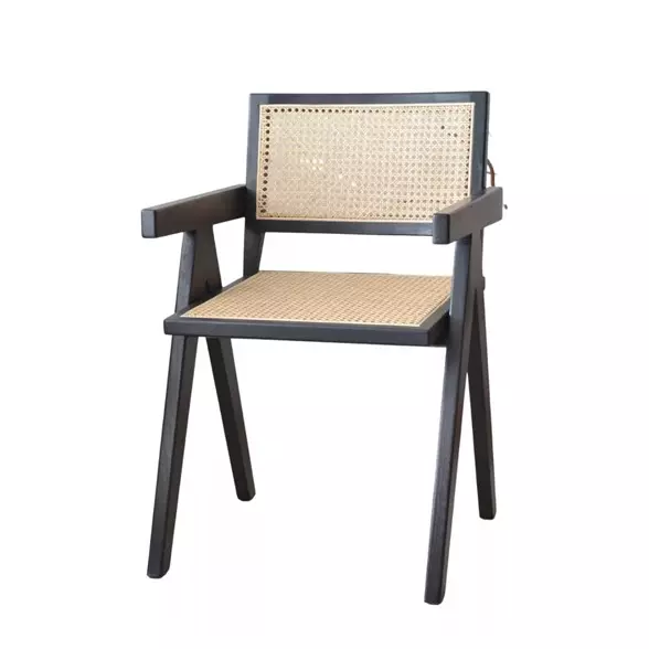Silla Jeanneret negro