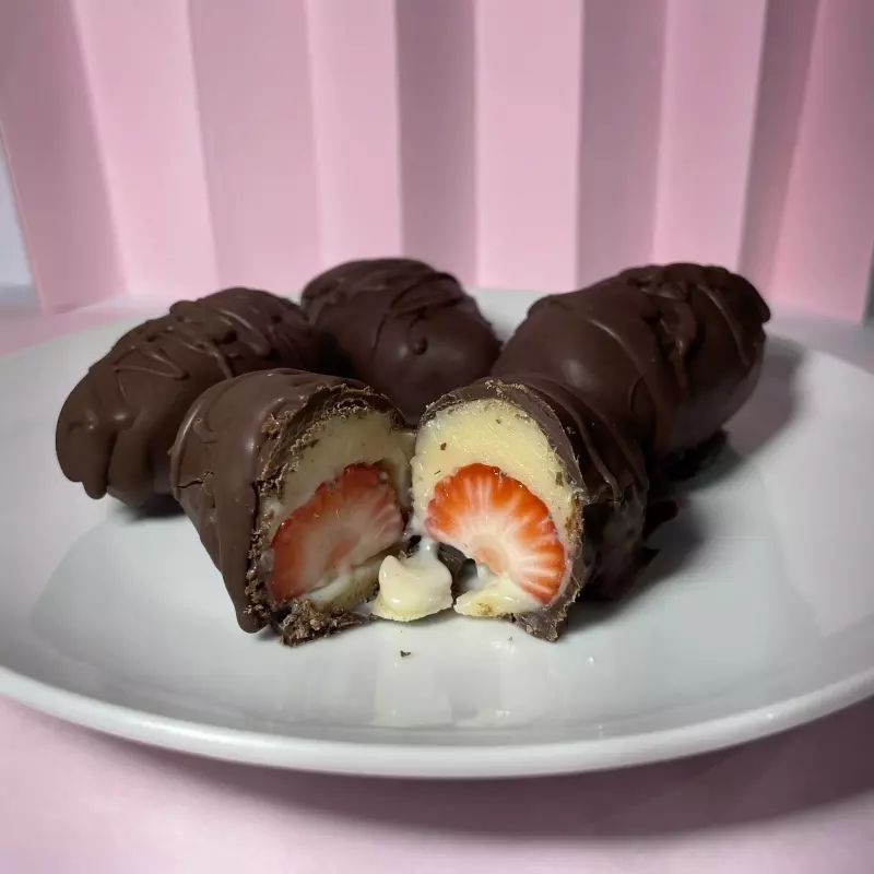 Bombom de morango 🍓