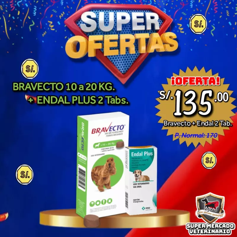 PROMO BRAVECTO 10 a 20 KG