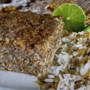 2052-Quibe Forno c/Arroz de Lentilha