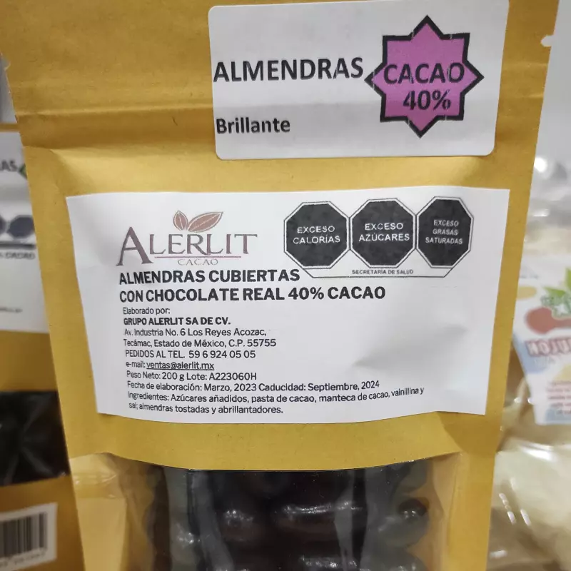 Almendras con 40% cacao
