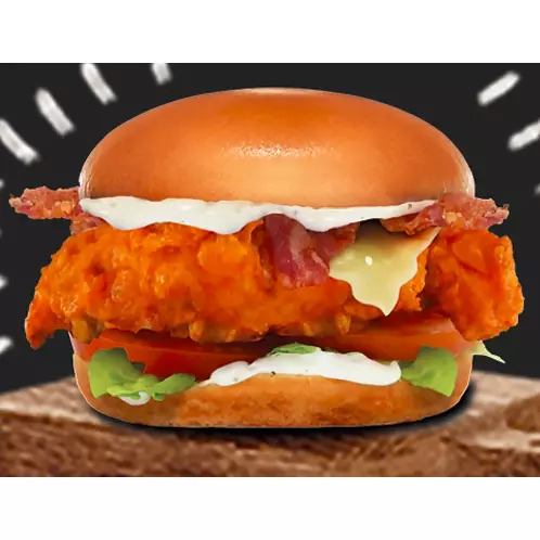 Chiken cruji burger