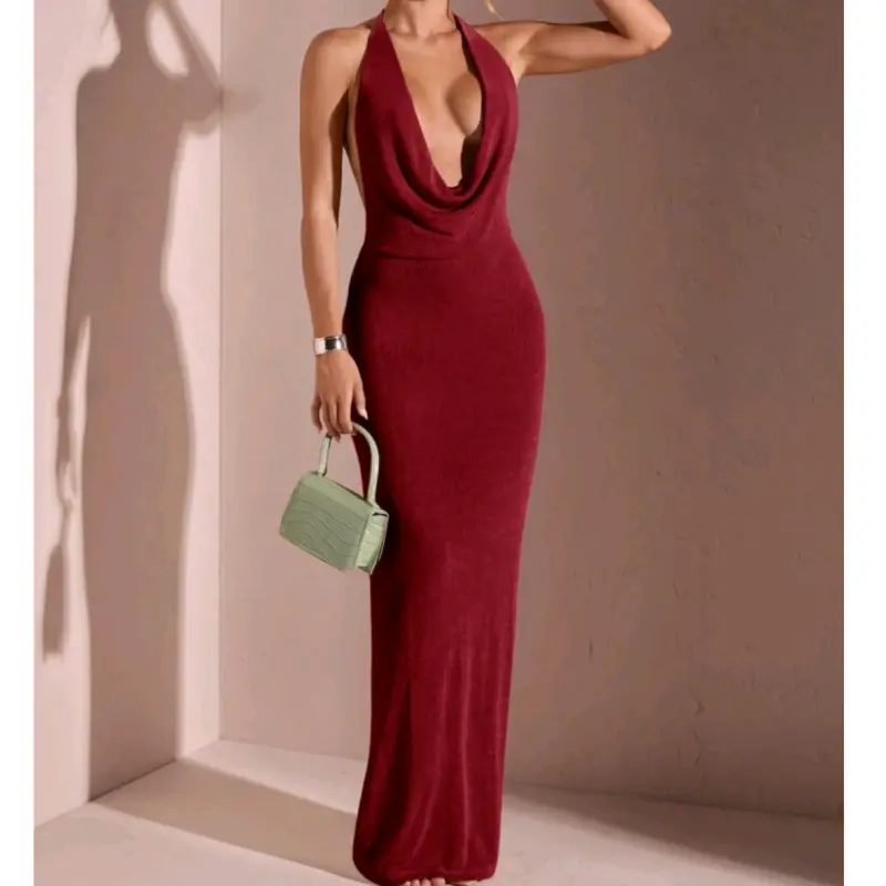 Vestido vinotinto