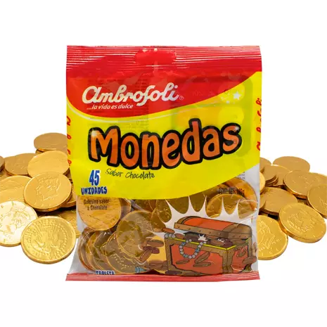 Monedas de chocolate