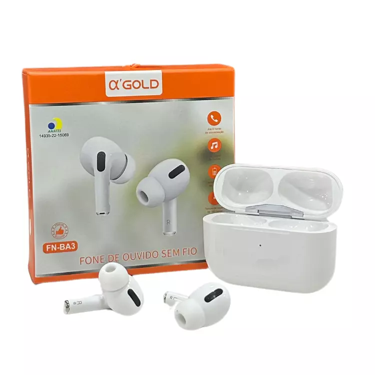 FONE DE OUVIDO BLUETOOTH GOLD FN-BA3