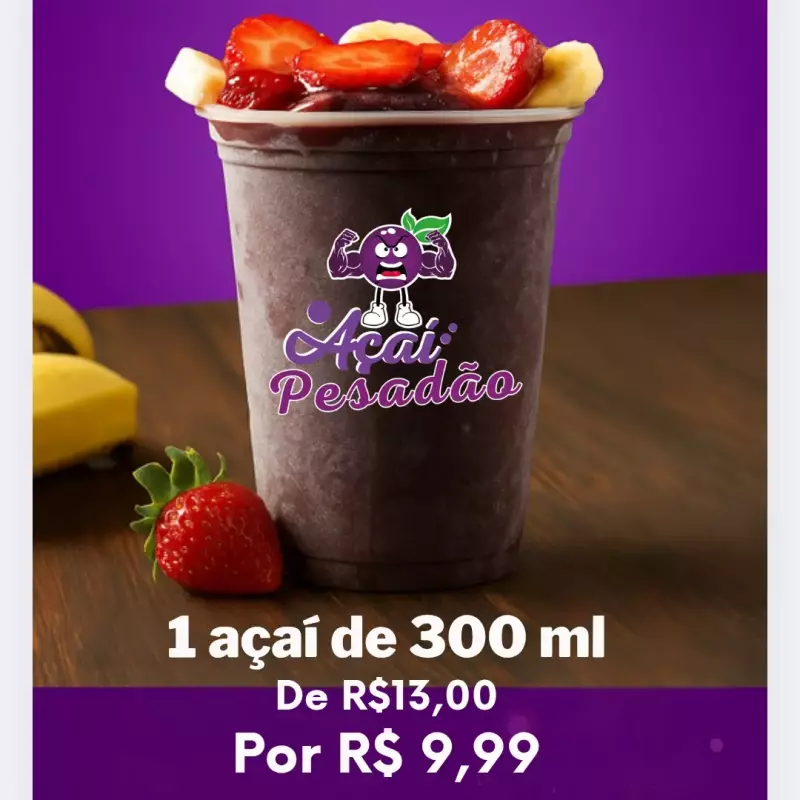 1  açaí 300 ml