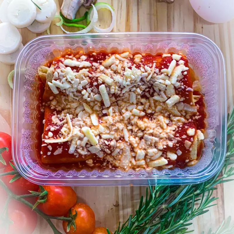 Panquecas de tomate seco com ricota