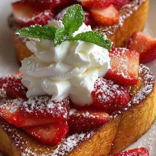 French toast topped