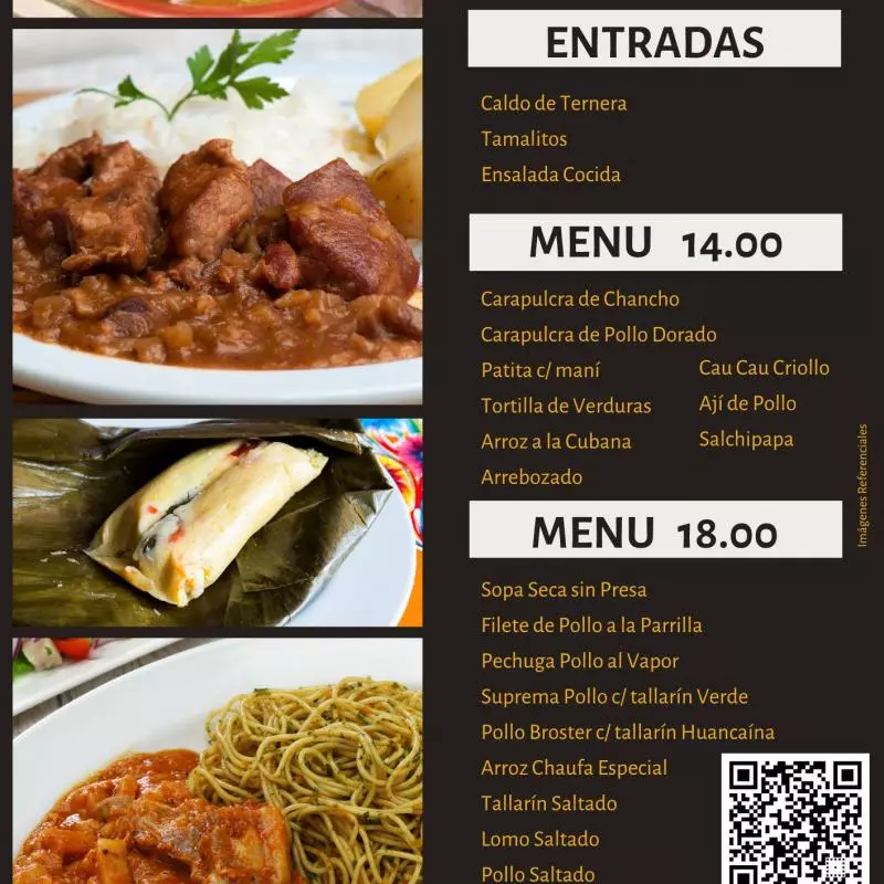 Menú 18.00 soles