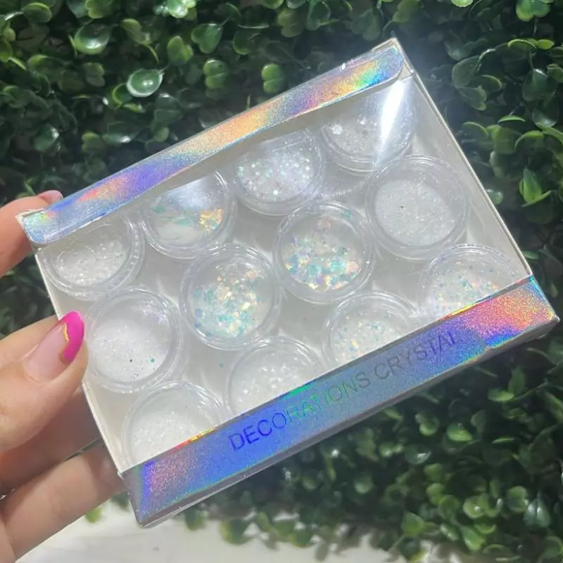 Cx.Glitter  C/12 Branco Real Love