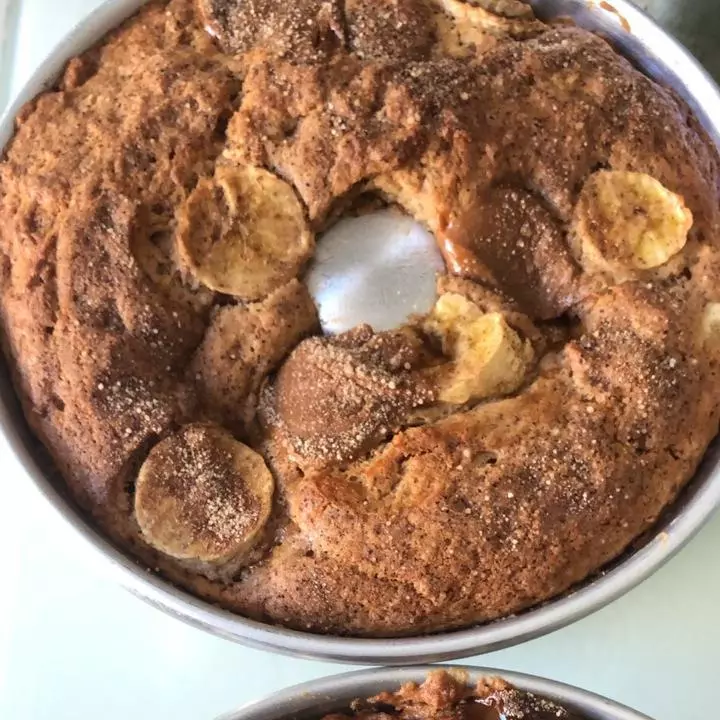 Bolo Banana com Doce de Leite