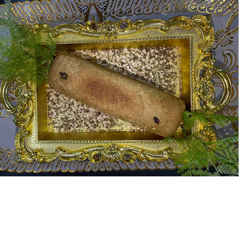 Pan de maní y uvas pasas