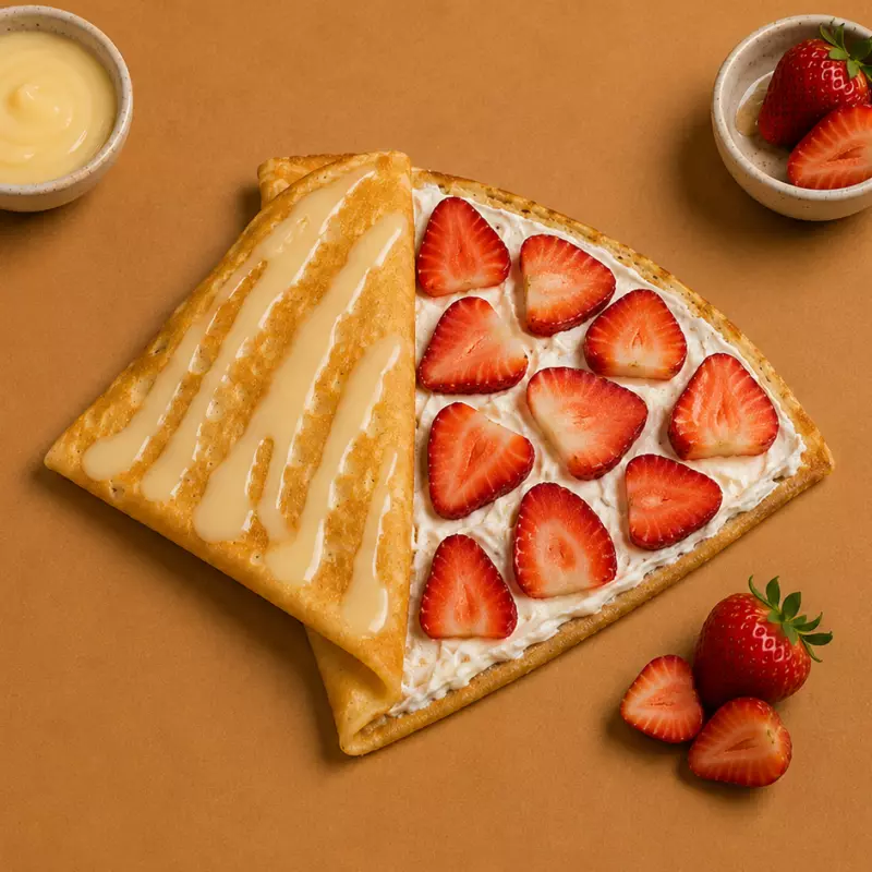 Crepa Fresas con crema