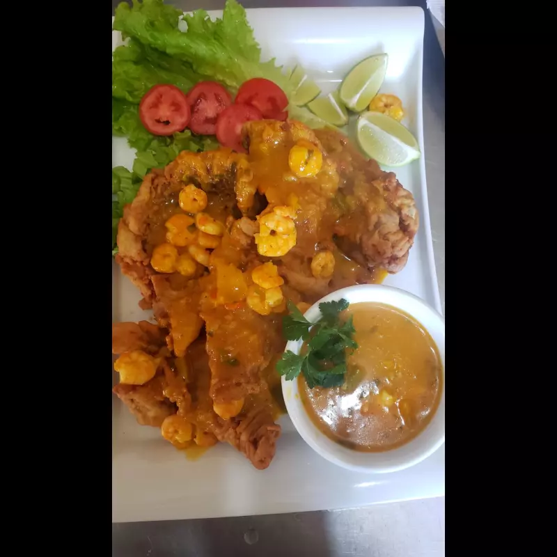 Abadejo ao molho de camarão