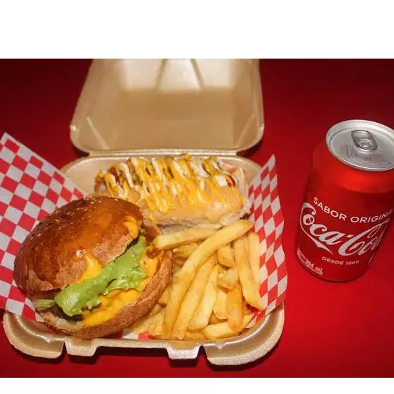 COMBO 3 (🍔 RES 🥓o 🍍con 🍟+🛢️)