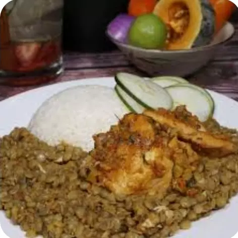 Lentejitas con Pollo al Horno