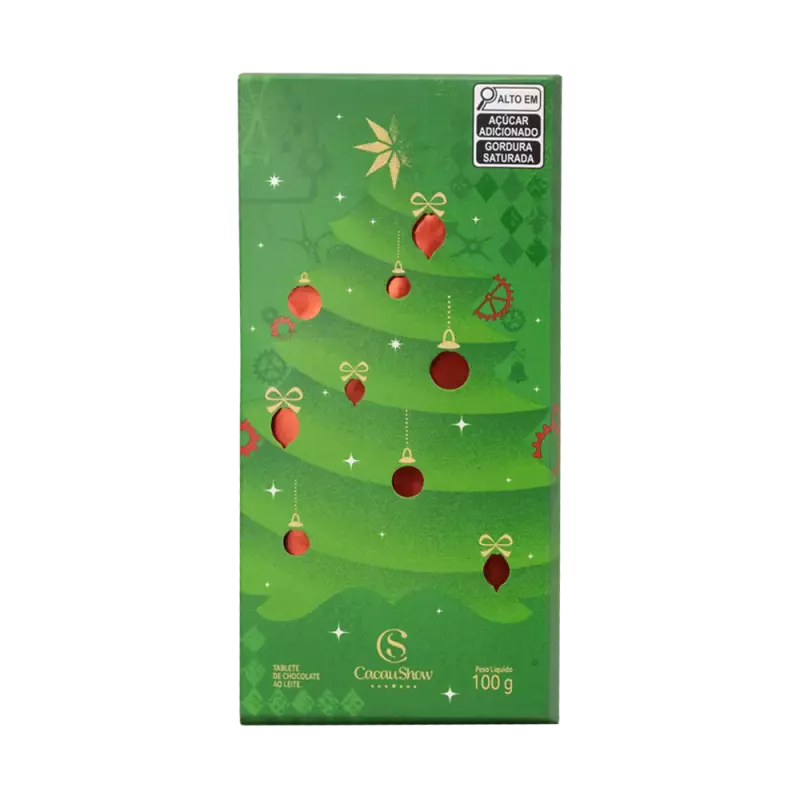 Tablete ao Leite de Natal 100g