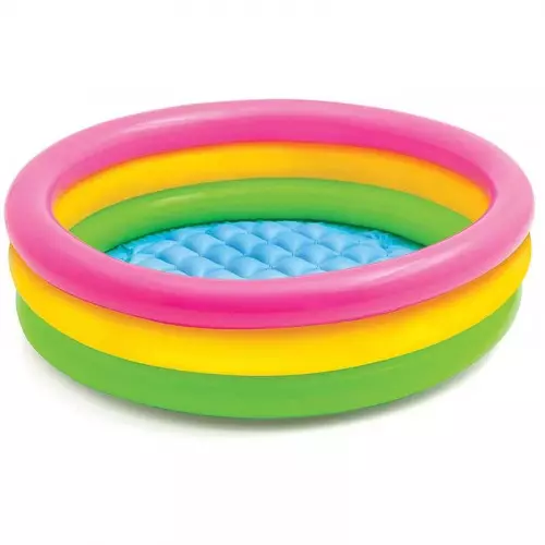 Pileta Inflable  Redonda Tricolor