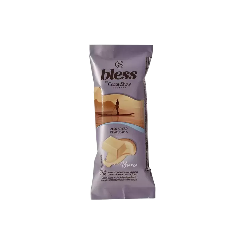Tablete bless branco zero açúcar 20g