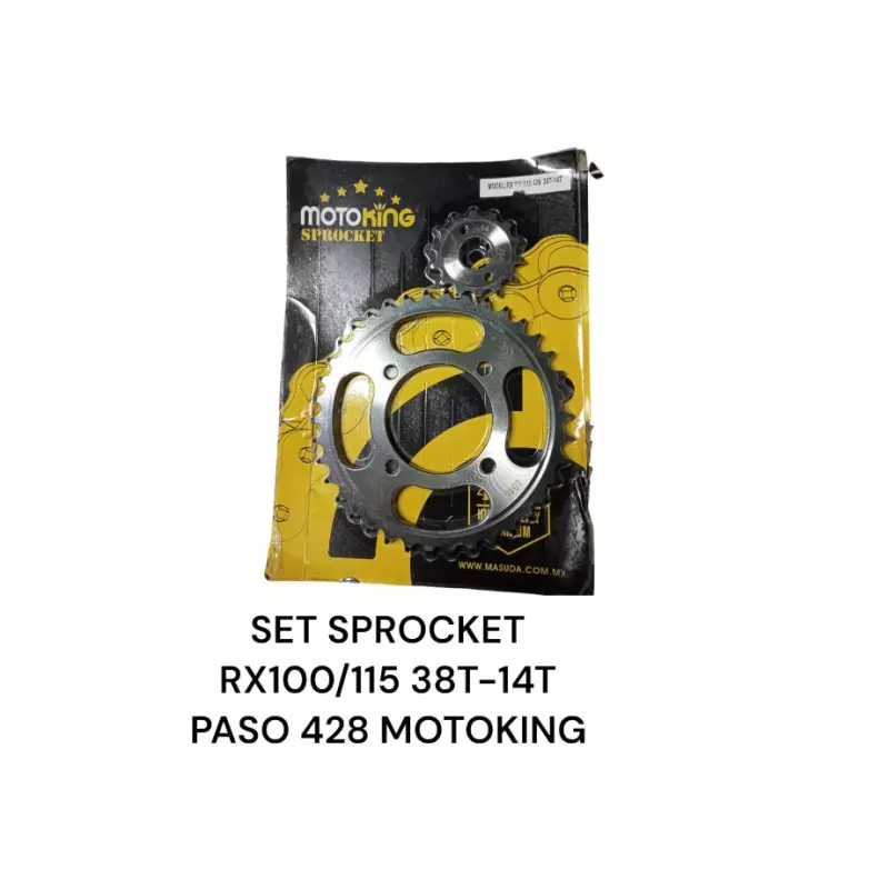 SET SPROCKET RX100/115 38T-14T 428