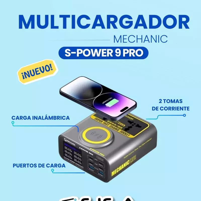 Multicargador S-Power 9 Pro