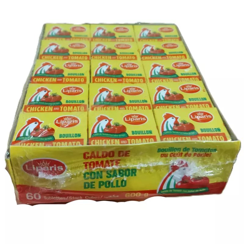 Caldo de tomate con sabor a pollo