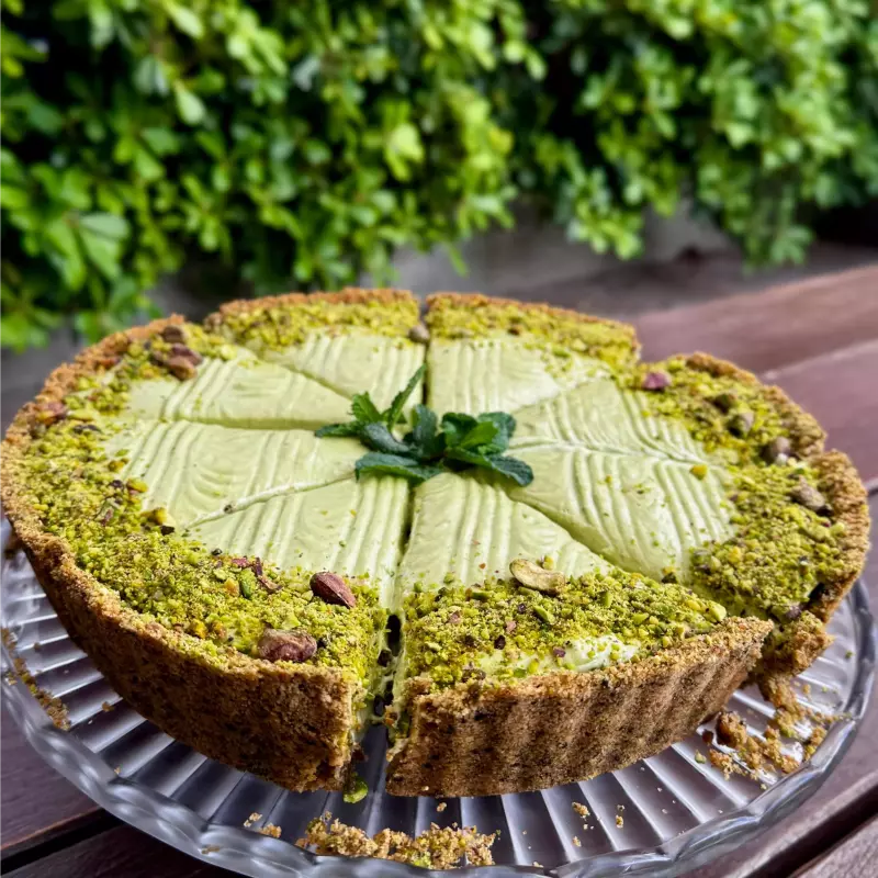 Cheesecake de pistache