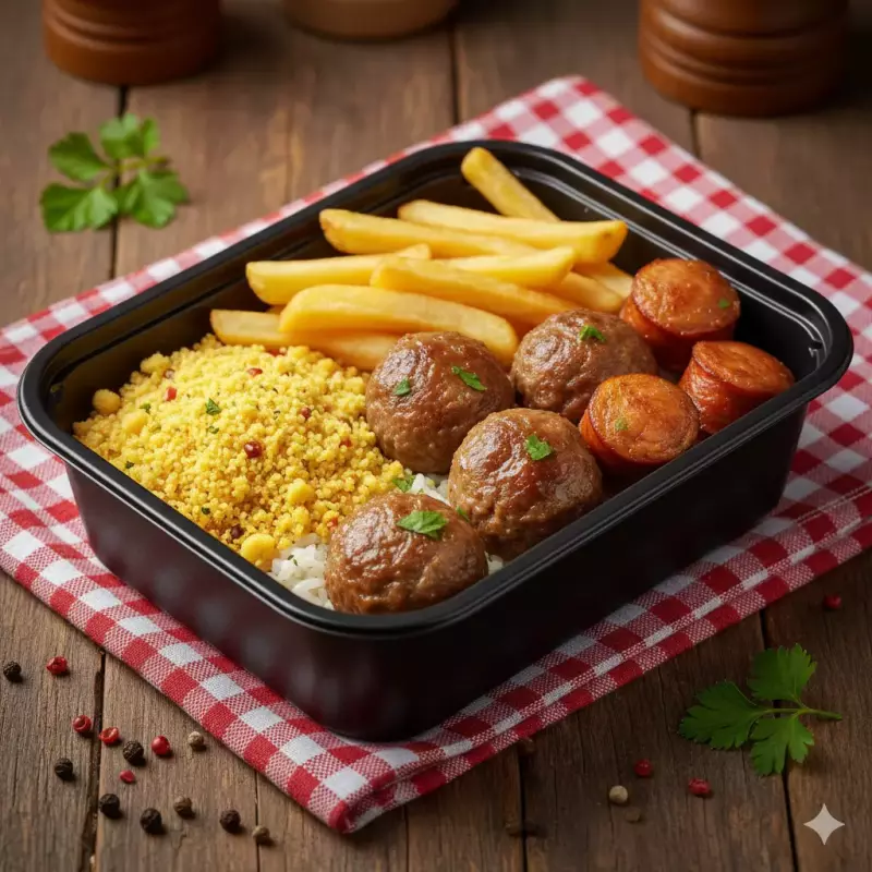 Marmitex de Linguiça grelhada