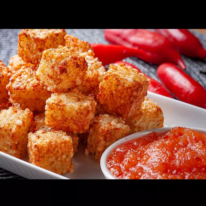 Dadinhos de tapioca frito