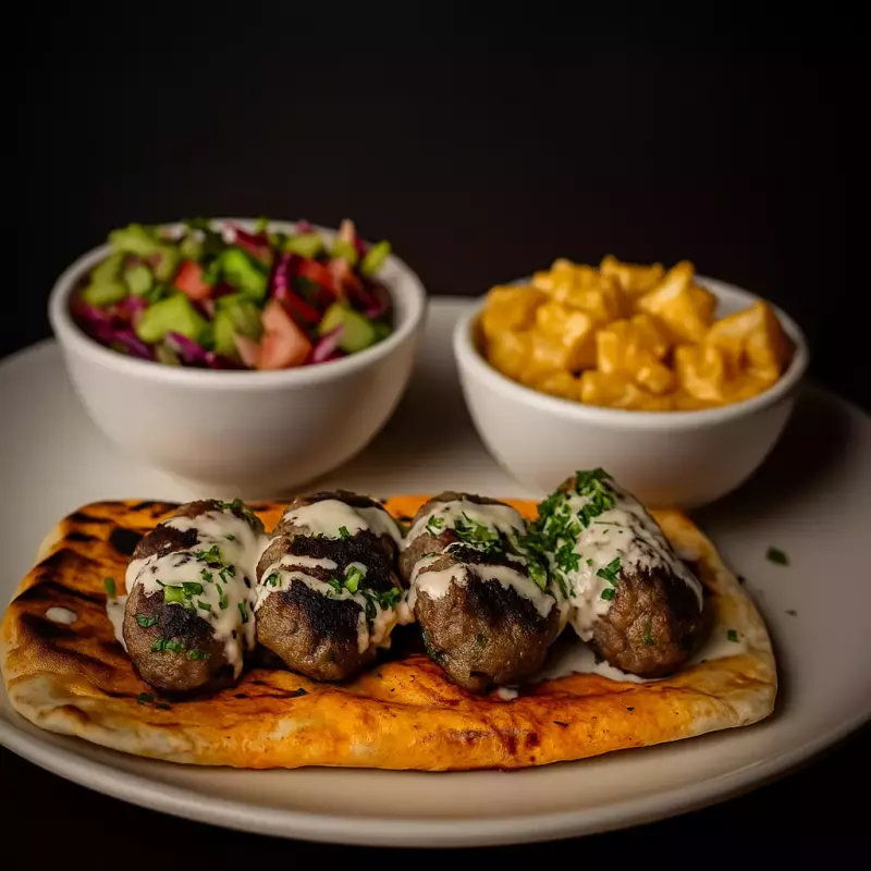 Shishkebab On the Plate