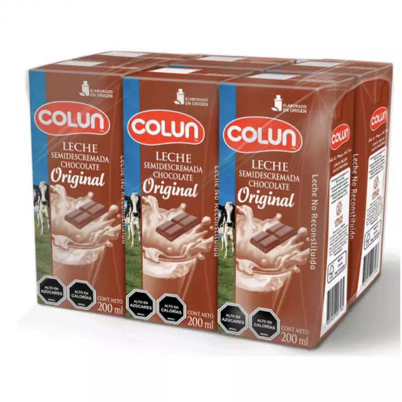 Pack leche Colun Choc.orig 6x200ml