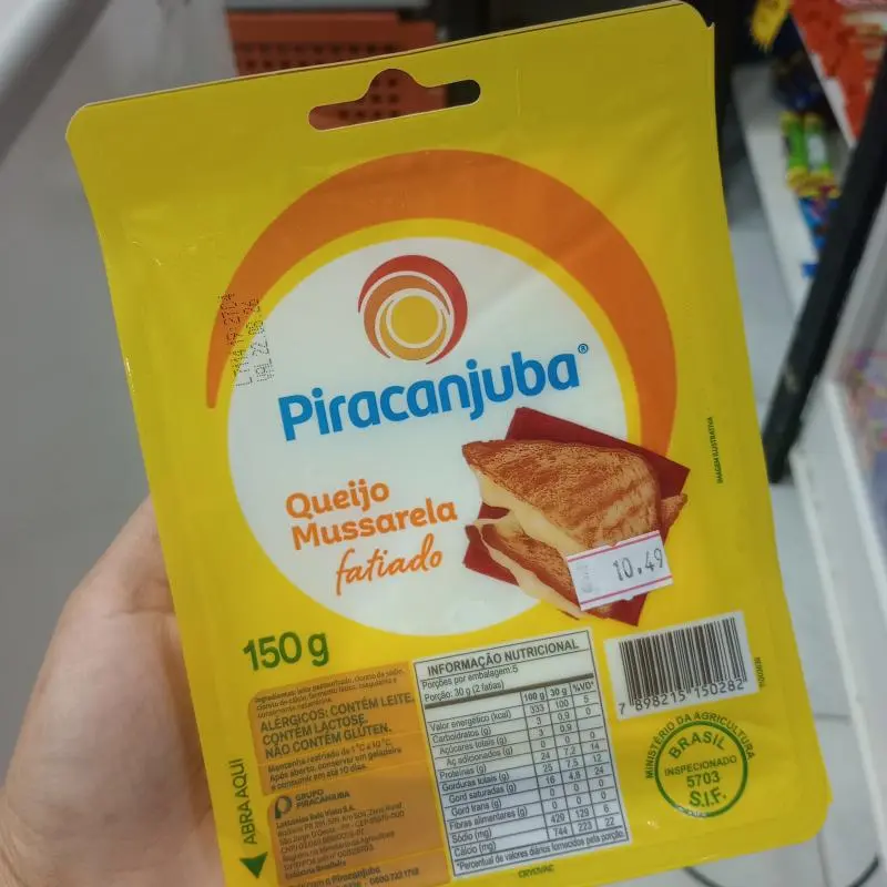 MUSSARELA PIRACANJUBA 150G