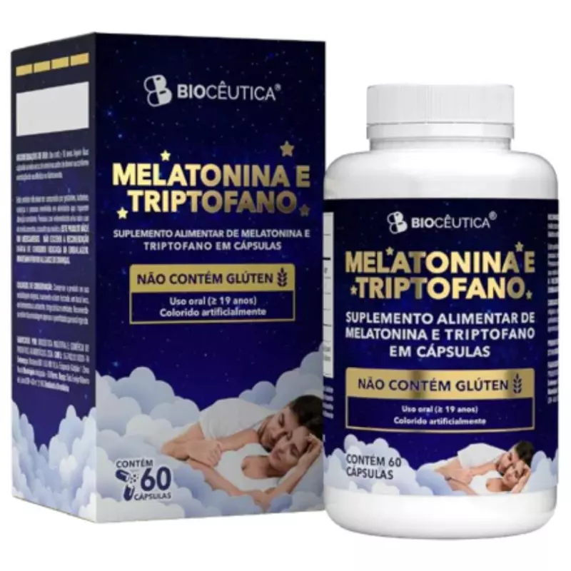 Cápsulas Melatonina e Triptofano
