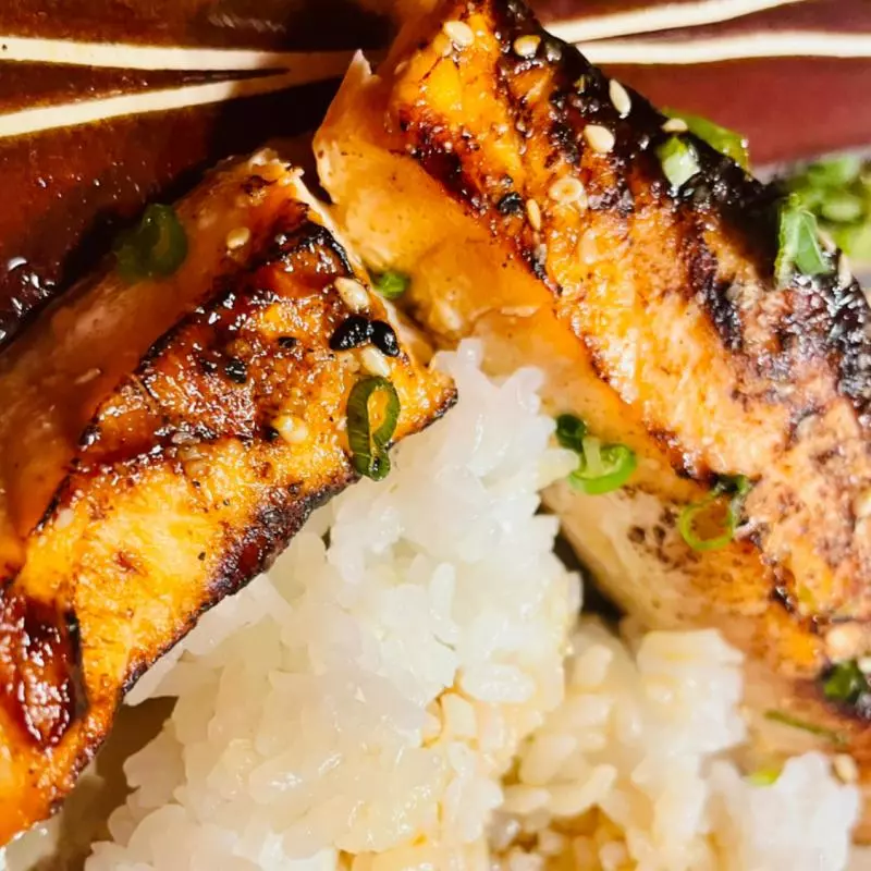 Salmão Teriyaki