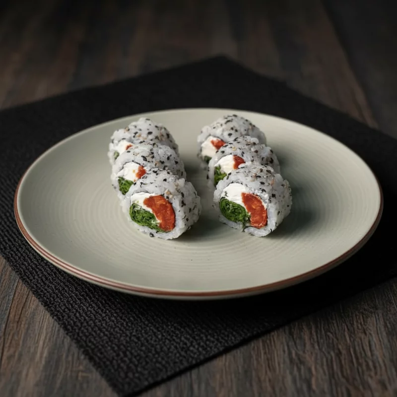 Uramaki tomate seco e rúcula (8un)