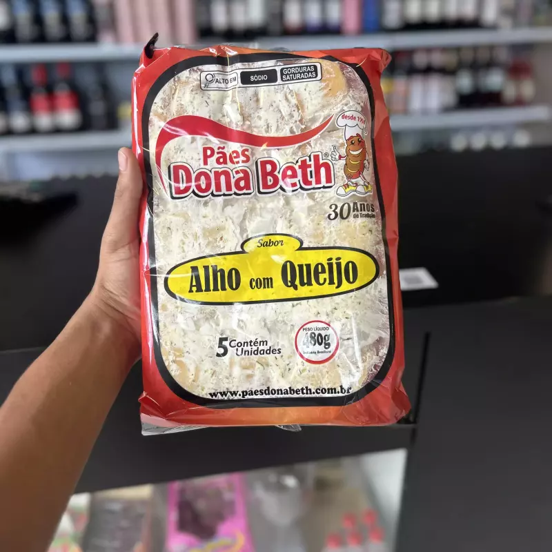 PAO DE ALHO DONA BETH ALHO C/ QUEIJO