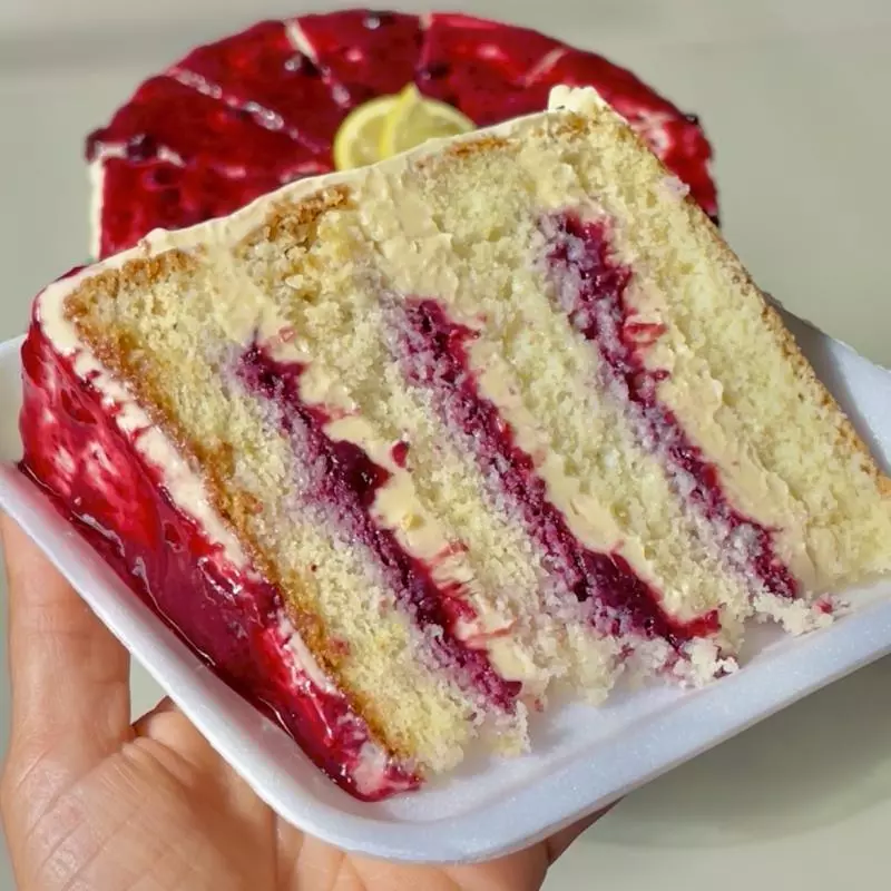 Limão siciliano com Frutas vermelhas