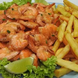 Camarão com Fritas