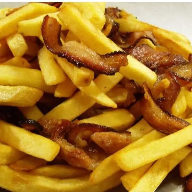 Batata 400 gramas com bacon