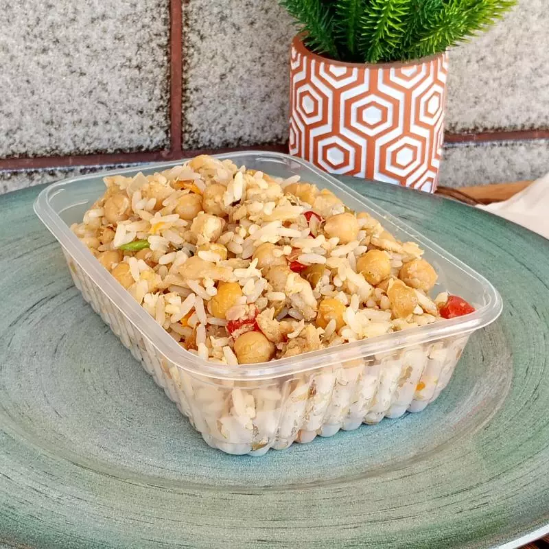 Arroz de bacalhau com grão de bico