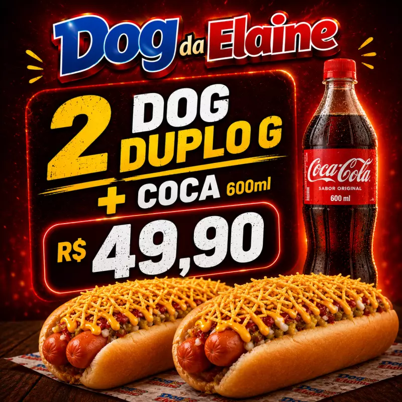 2 DOG DUPLO G + COCA 600ml