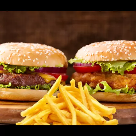 1 X Burguer 1 X Frango + 250 gramas