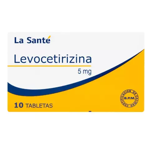 LEVOCETIRIZINA 5MG CAJA X 10 TAB
