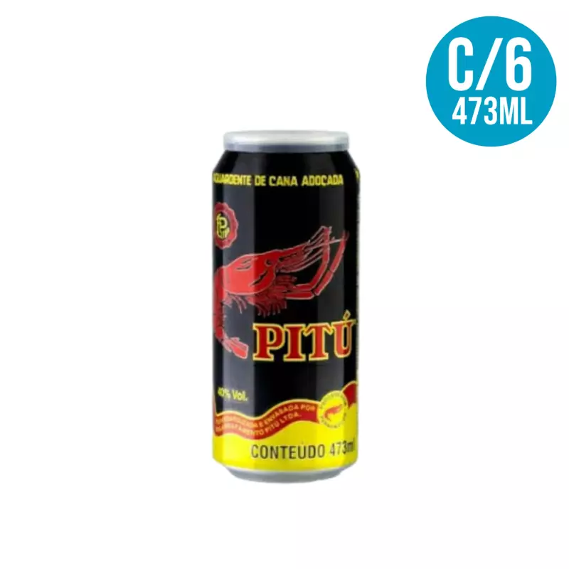 Cachaça Pitú 473ml C/6